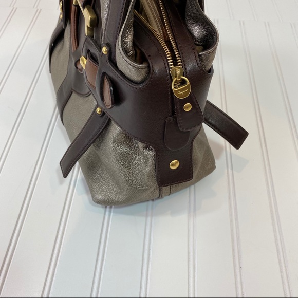 Salvador Ferragamo Pewter & Brown shoulder bag - Picture 6 of 15